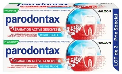 Parodontax Pastă de dinți pentru refacerea activă a gingiilor, pachet de 2 x 75 ml — preț și oferte