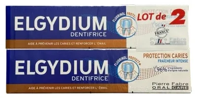 Elgydium Pastă de dinți pentru protecție împotriva cariilor, pachet de 2 x 75 ml — preț și oferte