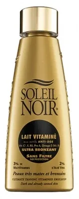 Soleil Noir Lapte vitaminizat ultra-bronzant fără filtru de protecție solară 150 ml