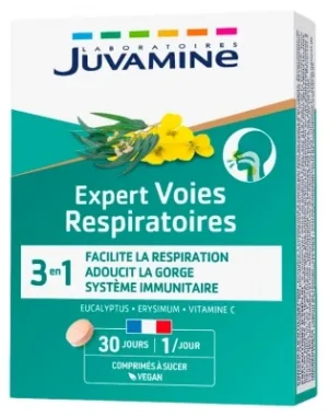 Juvamine Expert Căile Respiratorii 3-în-1, 30 comprimate sublinguale