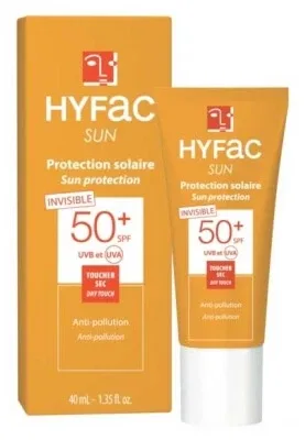 Hyfac Protecție solară invizibilă SPF50+ 40 ml