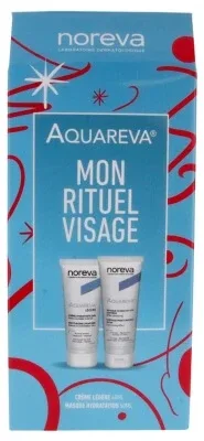 Noreva Aquareva Cremă hidratantă 24 ore, textură ușoară, 40 ml + Mască de hidratare rapidă, 50 ml — preț și oferte