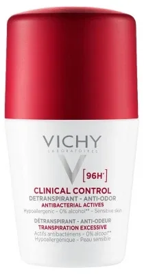 Vichy Deodorant 96H Clinical Control Antitranspirant și Antimiros Roll-On 50 ml