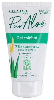 Gel de coafat cu aloe vera pură, 73% organic, 150 ml
