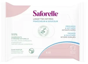Saforelle Șervețele intime, 10 șervețele
