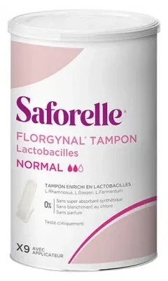 Saforelle Florgynal Tampon cu aplicator compact 9 Normal — preț și oferte