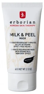 Erborian Milk & Peel – Mască de reînnoire a tenului în 5 minute cu lapte de susan, 60 g — preț și oferte