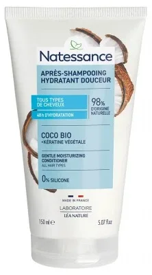 Natessance Balsam de păr extra-delicat cu cocos și keratină vegetală 150 ml