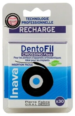 Inava Dentofil Crossing Floss – Ață dentară, rezerve de 30 m