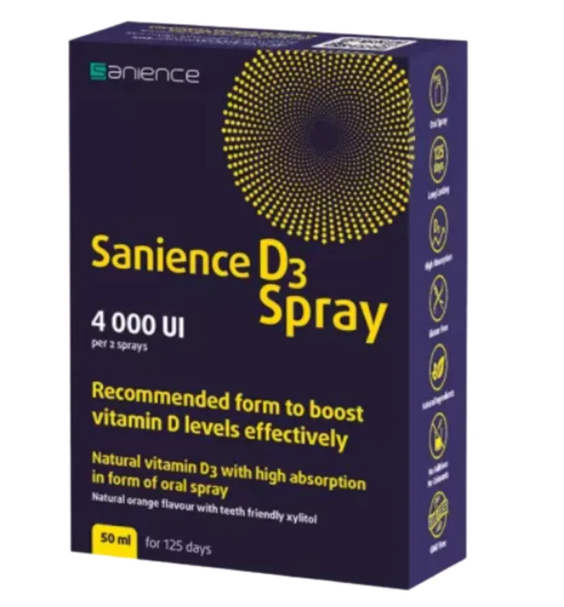 Spray cu Vitamina D3 4000UI, Sanience | 50 ml spray oral — preț și oferte