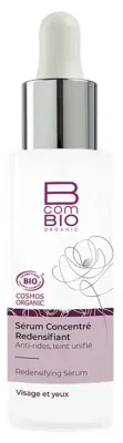 BcomBIO Ser concentrat redensifiant organic pentru față și ochi, 30 ml