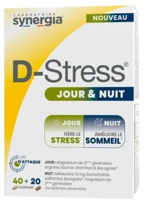 Synergia D-Stress Zi & Noapte 60 de comprimate — preț și oferte