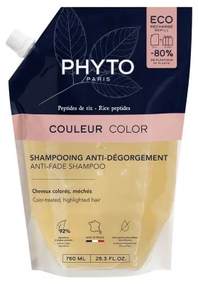 Phyto Couleur Șampon anti-decolorare, reîncărcare ecologică, 750 ml — preț și oferte