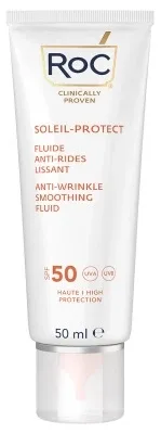RoC Soleil-Protect Fluid antirid cu efect de netezire SPF50 50 ml
