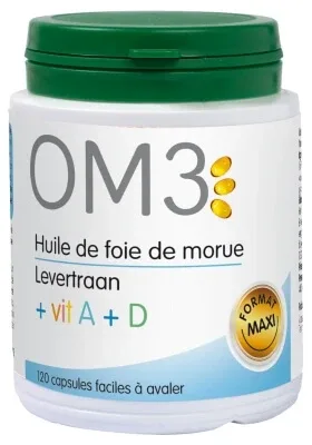 OM3 Ulei de ficat de cod 120 de capsule — preț și oferte