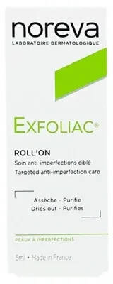Noreva Exfoliac Roll-On – Tratament localizat împotriva imperfecțiunilor, 5 ml — preț și oferte