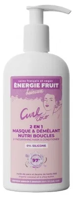 Energie Fruit 2 în 1 Mască nutritivă pentru descurcare, cu ulei de cocos și unt de shea, 300 ml — preț și oferte