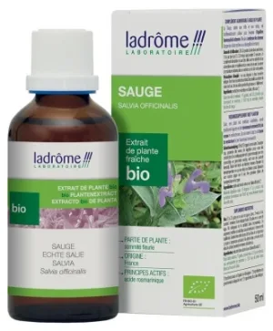 Ladrôme Extract din plante proaspete ecologice de salvie 50 ml