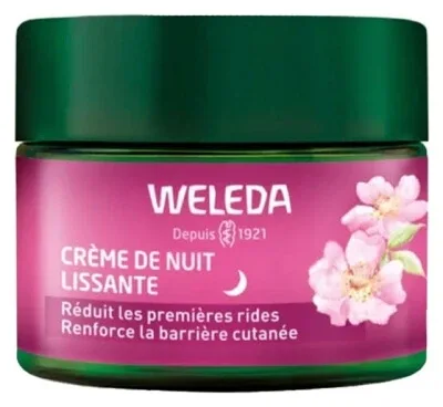 Weleda Cremă de noapte cu efect de netezire cu trandafir sălbatic și ceai alb, 40 ml — preț și oferte
