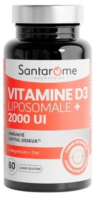 Santarome Vitamina D3 lipozomală 2000 UI, 60 de capsule