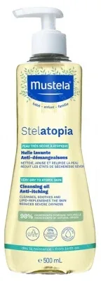 Mustela Stelatopia Ulei de spălare 500 ml — preț și oferte