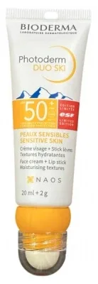Bioderma Photoderm Duo Ski Cremă de față SPF50+ 20 ml + Stick pentru buze SPF50+ 2 g — preț și oferte