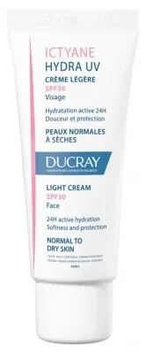 Ducray Ictyane Hydra UV Cremă ușoară SPF30 pentru față 40 ml — preț și oferte