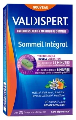 Valdispert Sommeil Intégral 30 comprimate cu două straturi — preț și oferte