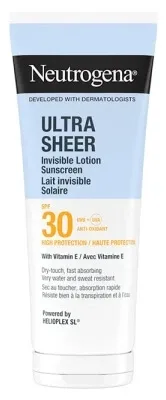 Neutrogena Ultra Sheer Loțiune solară invizibilă SPF30 200 ml — preț și oferte
