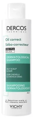 Vichy Dercos Șampon dermatologic seboregulator pentru scalp și păr gras 200 ml — preț și oferte