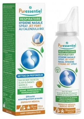 Puressentiel Spray nazal cu jet puternic cu calendula organică, 100 ml — preț și oferte