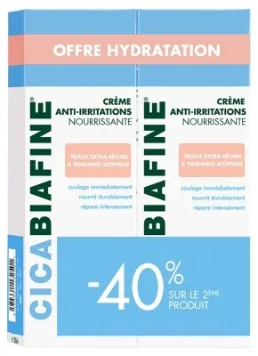 CicaBiafine Cremă hrănitoare anti-iritații, pachet de 2 x 200 ml