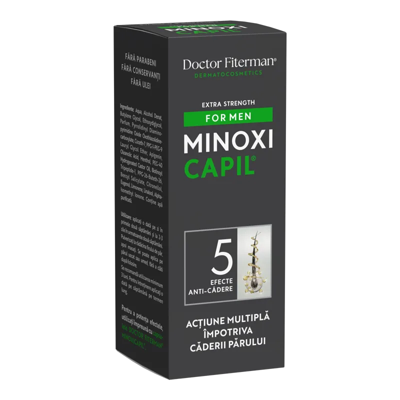 Spray impotriva caderii parului pentru barbati Minoxicapil Men, Doctor Fiterman | 60 ml FITERMAN PHARMA — preț și oferte