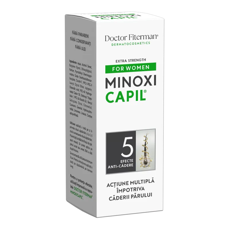 Spray impotriva caderii parului pentru femei Minoxicapil Women, Doctor Fiterman | 60 ml FITERMAN PHARMA — preț și oferte