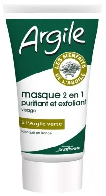 Juvaflorine Mască 2 în 1 cu argilă verde, purificatoare și exfoliantă, 70 g — preț și oferte