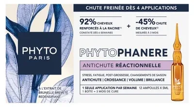 Phyto Phytophanère Tratament împotriva căderii reacționale a părului 12 x 5 ml — preț și oferte