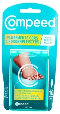 Compeed Cors – Plasturi de dimensiuni medii, 10 bucăți — preț și oferte