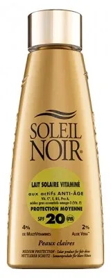 Soleil Noir Loțiune solară cu vitamine, protecție medie SPF20, 150 ml