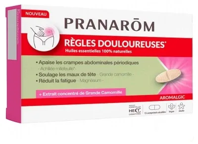 Pranarôm Aromalgic pentru menstruații dureroase, 15 comprimate — preț și oferte