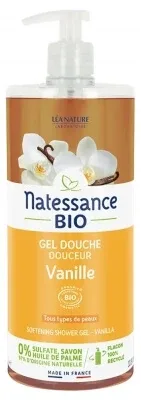 Natessance Gel de duș cu vanilie bio 1 L — preț și oferte