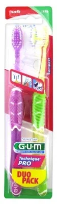 GUM Technique Pro Duo Pack – 2 periuțe de dinți cu peri moi 1525