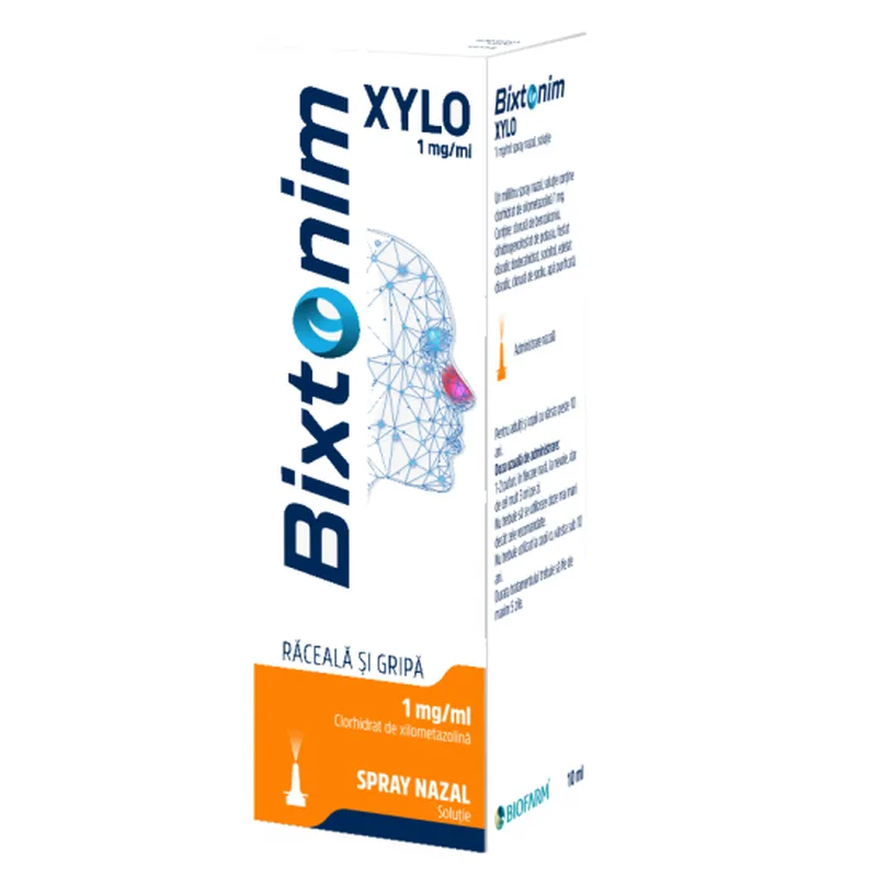 Spray nazal Bixtonim Xylo 1mg/ml | 10 ml BIOFARM — preț și oferte
