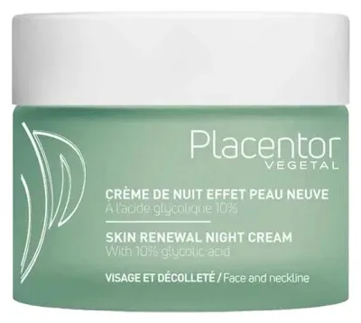 Placentor Végétal Cremă de noapte cu efect de piele reînnoită 50 ml — preț și oferte