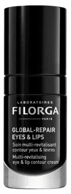 Filorga GLOBAL-REPAIR Eyes & Lips Cremă de întinerire pentru conturul ochilor și al buzelor 15 ml — preț și oferte