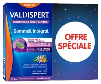 Valdispert Sommeil Intégral Set de 2 x 30 comprimate cu două straturi – Ofertă specială — preț și oferte