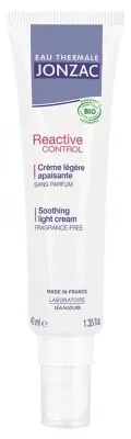 Apă termală Jonzac Reactive Control – Cremă ușoară calmantă bio 40 ml — preț și oferte