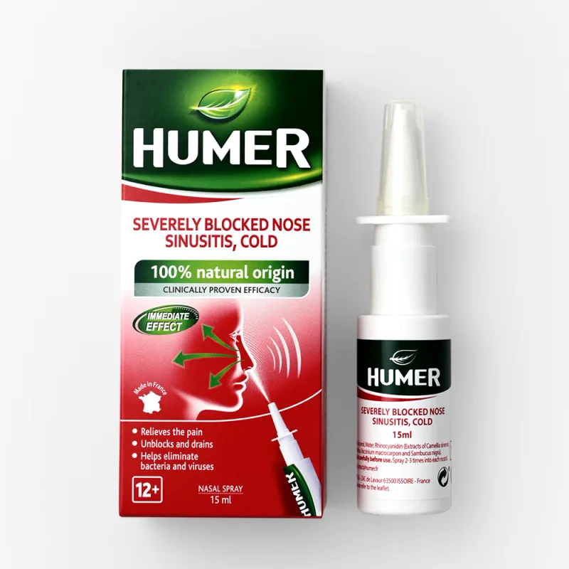 Spray nazal Humer sinuzita, nas infundat, raceala | 15 ml LABORATOIRES URGO — preț și oferte