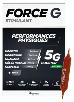Vitavea Force G – Stimulent pentru performanțe fizice – 10 fiole — preț și oferte