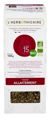 L'Herbôthicaire L'Herbô 15 Ceai pentru alăptare – Amestec de plante pentru ceai bio 100 g — preț și oferte