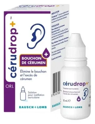 Bausch + Lomb Cérudrop – Soluție pentru îndepărtarea cerumenului, 12 ml — preț și oferte